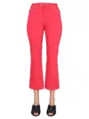 Boutique Moschino Skinny Kick Jeans In Red