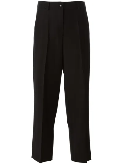 Boutique Moschino Straight Fit Tailored Trousers In Black