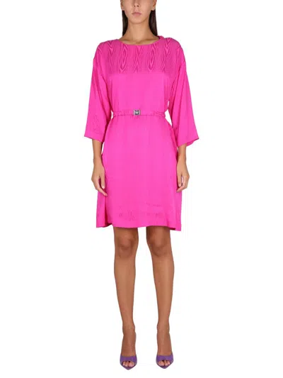 Boutique Moschino Viscose Dress In Fuchsia