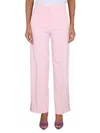 Boutique Moschino Wide-leg Pants With Button Closure And Belt Loops
