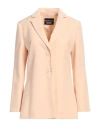 Boutique Moschino Woman Blazer Apricot Size 12 Polyester In Orange