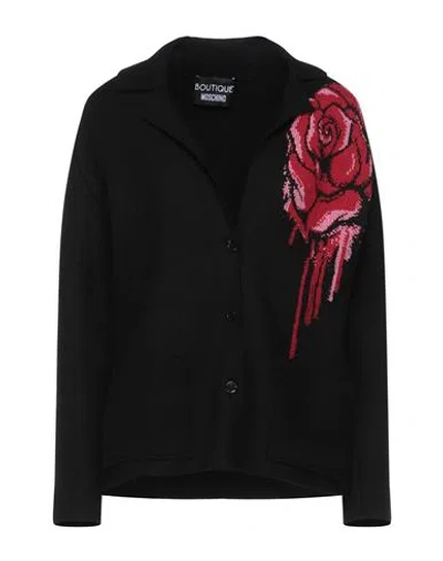 Boutique Moschino Woman Blazer Black Size 10 Virgin Wool