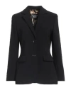 Boutique Moschino Woman Blazer Black Size 12 Polyester, Elastane, Wool, Acetate