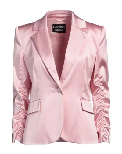 Boutique Moschino Woman Blazer Pink Size 6 Acetate, Polyamide, Elastane