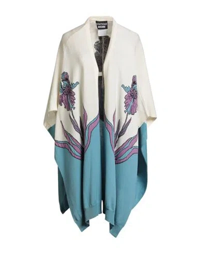 BOUTIQUE MOSCHINO BOUTIQUE MOSCHINO WOMAN CAPE CREAM SIZE 6 VIRGIN WOOL