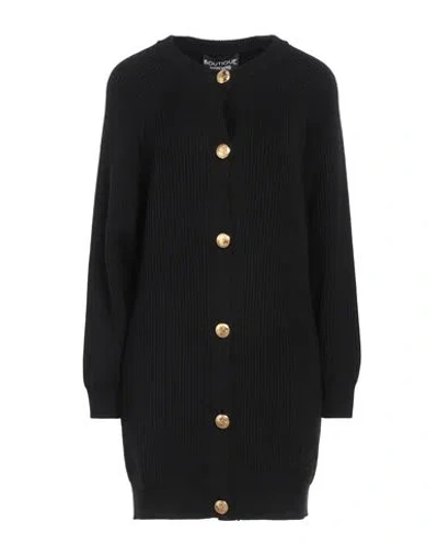 Boutique Moschino Woman Cardigan Black Size 6 Virgin Wool, Acrylic