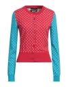 Boutique Moschino Woman Cardigan Red Size 6 Cotton