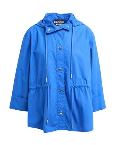 Boutique Moschino Woman Jacket Blue Size 6 Cotton