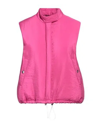 Boutique Moschino Woman Jacket Fuchsia Size 6 Viscose, Polyamide In Pink