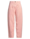 Boutique Moschino Woman Jeans Pink Size 8 Cotton In Pink