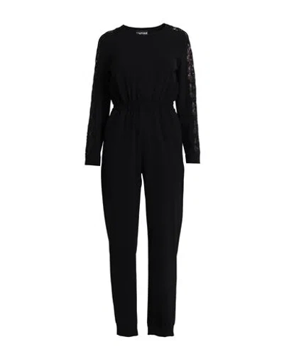 Boutique Moschino Woman Jumpsuit Black Size 6 Polyester, Elastane
