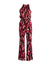 Boutique Moschino Woman Jumpsuit Red Size 8 Viscose, Elastane In Red