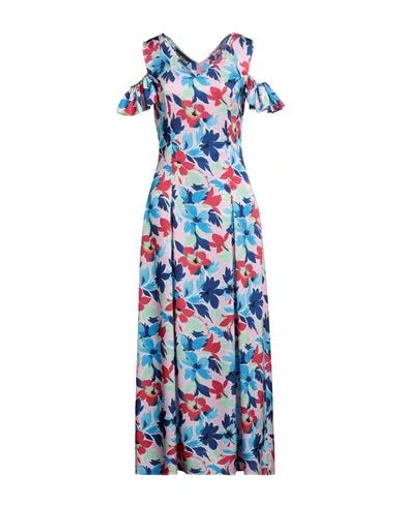 Boutique Moschino Woman Long Dress Azure Size 6 Polyester In Blue