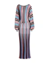 Boutique Moschino Woman Maxi Dress Light Grey Size 14 Viscose, Polyamide, Polyester In Multi