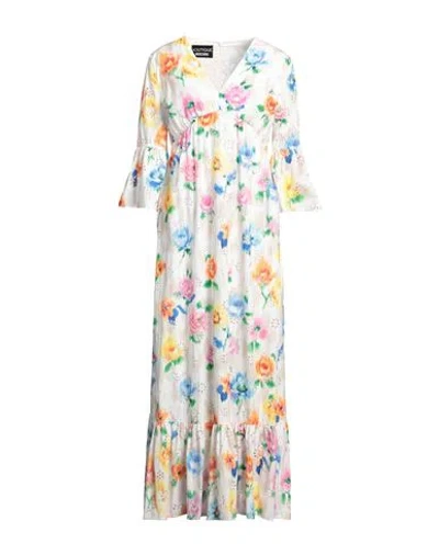Boutique Moschino Woman Maxi Dress White Size 10 Cotton