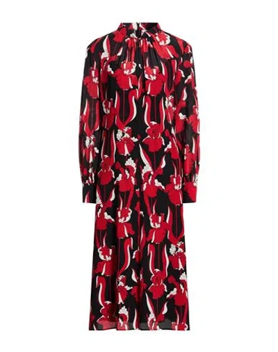 Boutique Moschino Woman Midi Dress Black Size 10 Silk