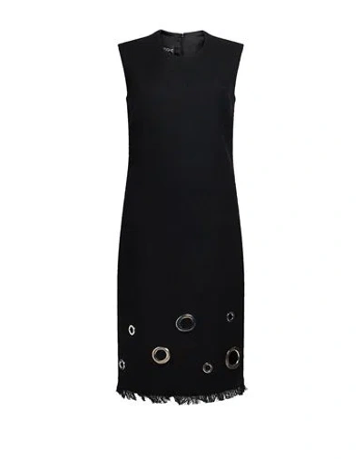 Boutique Moschino Woman Midi Dress Black Size 10 Wool, Polyester, Polyamide, Acrylic, Elastane
