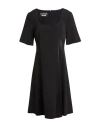 Boutique Moschino Woman Midi Dress Black Size 14 Acetate, Viscose, Elastane In Black