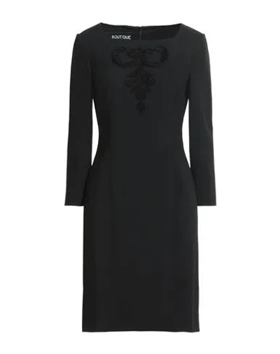Boutique Moschino Woman Midi Dress Black Size 6 Acetate, Viscose