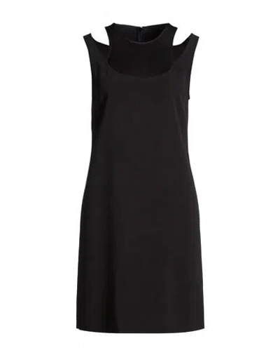 Boutique Moschino Woman Midi Dress Black Size 6 Acetate, Viscose, Elastane