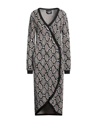 Boutique Moschino Woman Midi Dress Black Size 6 Viscose, Polyamide