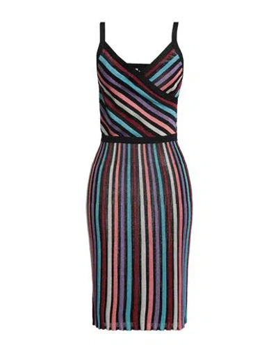 Boutique Moschino Woman Midi Dress Black Size 8 Viscose, Polyamide, Polyester