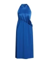 Boutique Moschino Woman Midi Dress Blue Size 8 Acetate, Viscose, Elastane