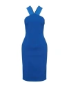 Boutique Moschino Woman Midi Dress Bright Blue Size 6 Polyester, Elastane, Polyamide, Viscose