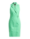Boutique Moschino Woman Midi Dress Green Size 8 Cotton, Elastane