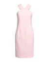 Boutique Moschino Woman Midi Dress Light Pink Size 12 Polyester, Elastane, Polyamide, Viscose