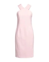Boutique Moschino Woman Midi Dress Light Pink Size 8 Polyester, Elastane, Polyamide, Viscose