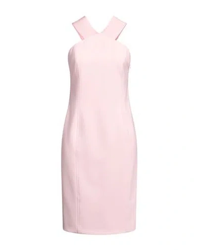 Boutique Moschino Woman Midi Dress Light Pink Size 8 Polyester, Elastane, Polyamide, Viscose In Pink