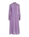 Boutique Moschino Woman Midi Dress Light Purple Size 8 Viscose, Silk