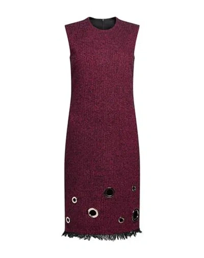Boutique Moschino Woman Midi Dress Magenta Size 6 Wool, Polyester, Polyamide, Acrylic, Elastane