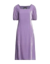 Boutique Moschino Woman Midi Dress Mauve Size 6 Viscose, Silk In Purple