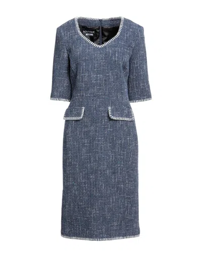 Boutique Moschino Midi Dresses In Navy Blue
