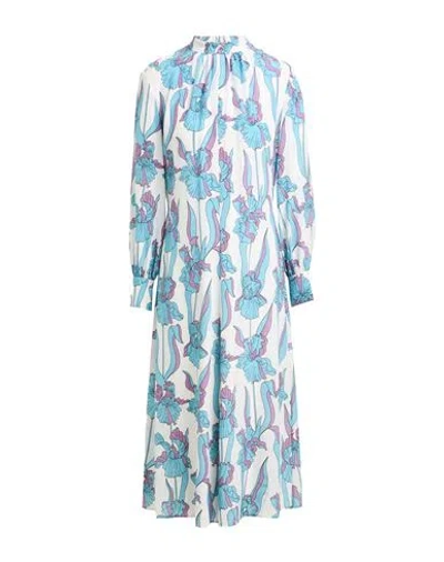 Boutique Moschino Woman Midi Dress White Size 6 Silk