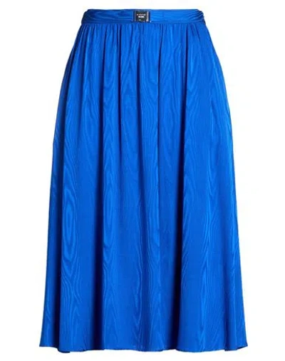 Boutique Moschino Woman Midi Skirt Bright Blue Size 6 Viscose
