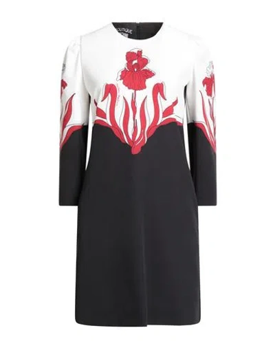 Boutique Moschino Woman Mini Dress Black Size 10 Polyester, Elastane