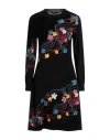 Boutique Moschino Woman Short Dress Black Size 10 Virgin Wool In Black