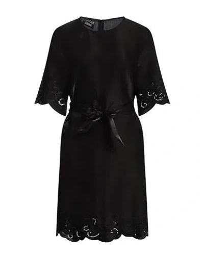 Boutique Moschino Woman Mini Dress Black Size 10 Viscose, Polyester, Cotton