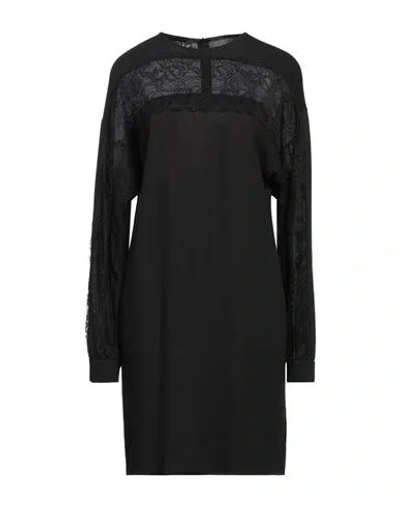 Boutique Moschino Woman Mini Dress Black Size 14 Lyocell, Viscose, Wool, Polyamide