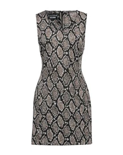 Boutique Moschino Woman Mini Dress Black Size 14 Polyamide, Elastane
