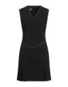 Boutique Moschino Woman Mini Dress Black Size 6 Polyester, Virgin Wool, Elastane In Black