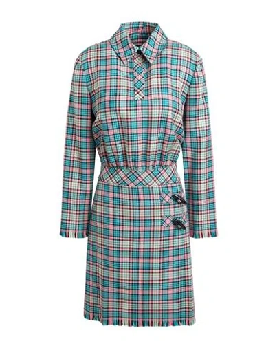 Boutique Moschino Woman Mini Dress Emerald Green Size 12 Virgin Wool, Acrylic