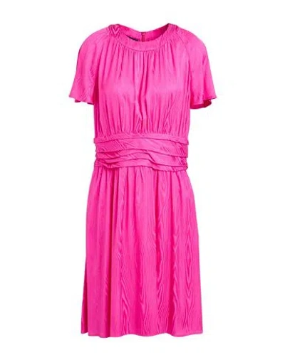 Boutique Moschino Woman Mini Dress Fuchsia Size 10 Viscose In Pink