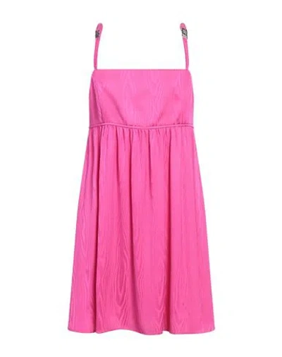 Boutique Moschino Woman Mini Dress Fuchsia Size 8 Viscose In Pink