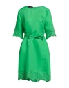 Boutique Moschino Woman Mini Dress Green Size 14 Viscose, Polyester, Cotton