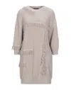 Boutique Moschino Short Dresses In Beige