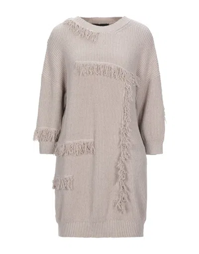 Boutique Moschino Short Dresses In Beige